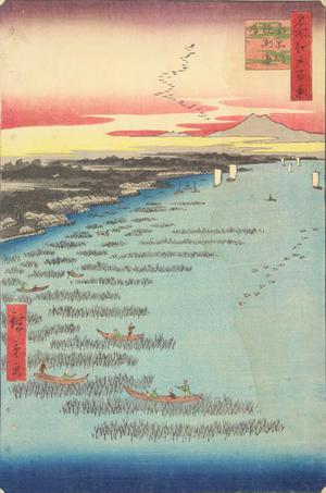 Utagawa Hiroshige: Samezu Coast South of Shinagawa, no. 109 from the series One-hundred Views of Famous Places in Edo - University of Wisconsin-Madison
