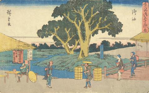 Utagawa Hiroshige: Goyu, no. 36 from the series Fifty-three Stations of the Tokaido (Gyosho Tokaido) - University of Wisconsin-Madison