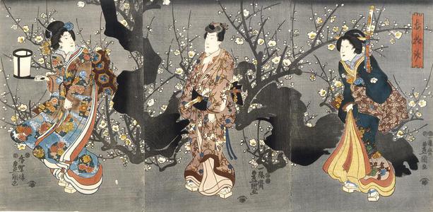Utagawa Kunisada: Pleasure by a Plum Tree - University of Wisconsin-Madison