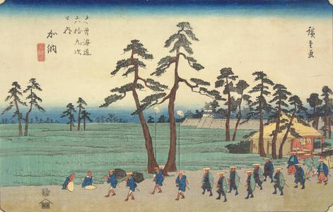 Utagawa Hiroshige: Kano, no. 54 from the series The Sixty-nine Stations of the Kisokaido - University of Wisconsin-Madison