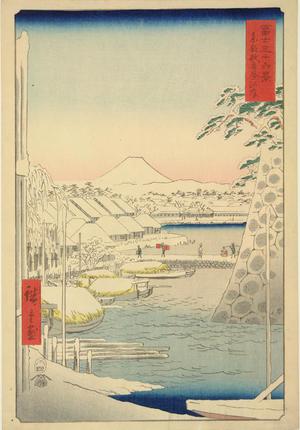 歌川広重: Sukiyagashi in the Eastern Capital, no. 3 from the series Thirty-six Views of Mt. Fuji - ウィスコンシン大学マディソン校