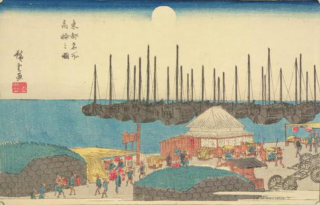 Utagawa Hiroshige: Takanawa, from the series Famous Places in the Eastern Capital - University of Wisconsin-Madison