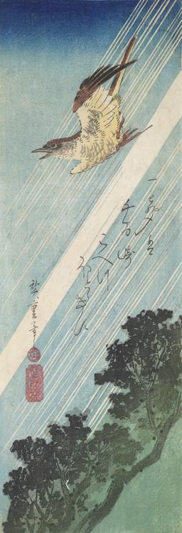 Utagawa Hiroshige: Cuckoo Flying in the Rain - University of Wisconsin-Madison