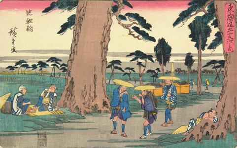 Utagawa Hiroshige: Chiryu, no. 40 from the series Fifty-three Stations of the Tokaido (Gyosho Tokaido) - University of Wisconsin-Madison