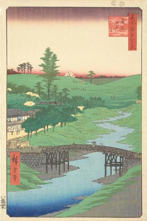 Utagawa Hiroshige: The Furu River at Hiroo, no. 22 from the series One-hundred Views of Famous Places in Edo - University of Wisconsin-Madison