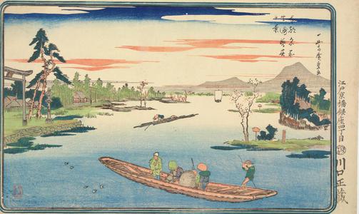 Utagawa Hiroshige: Late Spring at Massaki, from the series Famous Places in the Eastern Capital - University of Wisconsin-Madison