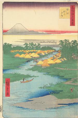 歌川広重: Horie and Nekozane, no. 96 from the series One-hundred Views of Famous Places in Edo - ウィスコンシン大学マディソン校