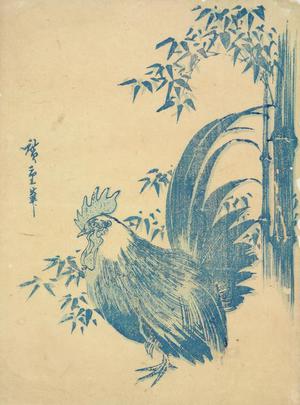 Utagawa Hiroshige: Cock and bamboo - University of Wisconsin-Madison
