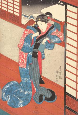 Utagawa Kunisada: Woman Standing Beside a Window - University of Wisconsin-Madison