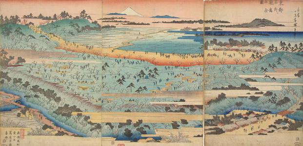 Utagawa Hiroshige: View of Asuka Hill, from the series Famous Places in the Eastern Capital - University of Wisconsin-Madison