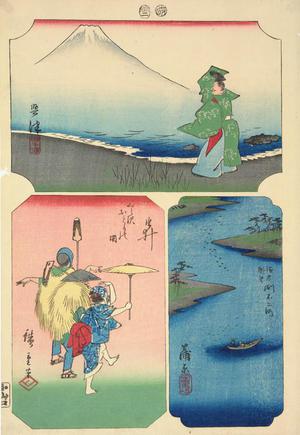 Utagawa Hiroshige: Okitsu, Yui, and Kambara, no. 5 from the series Pictures of the Fifty-three Stations of the Tokaido - University of Wisconsin-Madison