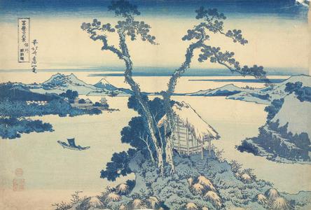 Katsushika Hokusai: Lake Suwa in Shinano Province, from the series Thirty-six Views of Mt. Fuji - University of Wisconsin-Madison