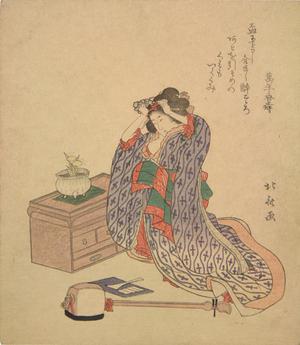 Katsushika Hokusai: Woman Adjusting Her Hair - University of Wisconsin-Madison