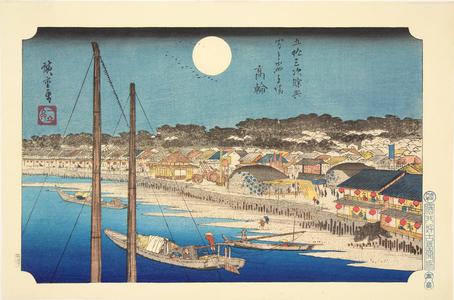 Utagawa Hiroshige: Takanawa, no. 1 from the series Intermediate Stations on the Tokaido and Views along the Narita Highway - University of Wisconsin-Madison