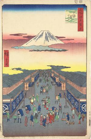 Utagawa Hiroshige: Surugacho, no. 8 from the series One-hundred Views of Famous Places in Edo - University of Wisconsin-Madison