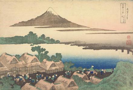 葛飾北斎: Dawn at Izawa in Kai Province, from the series Thirty-six Views of Mt. Fuji - ウィスコンシン大学マディソン校