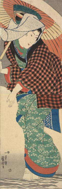 Utagawa Kuniyoshi: Young Woman with Snowman - University of Wisconsin-Madison