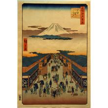 Utagawa Hiroshige, 歌川広重 (Utagawa Hiroshige)による浮世絵「Surugacho, no. 8 from the series One-hundred Views of Famous Places in Edo」