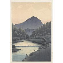 Japanese Print "Mount Kamaga, Hida" by Kawase Hasui, 川瀬巴水 (Kawase Hasui)