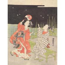 Isoda Koryusai: Couple Watching Fireflies - University of Wisconsin-Madison