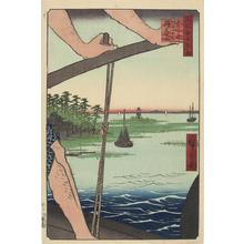 Utagawa Hiroshige: The Benten Shrine and the Haneda Ferry, no. 72 from the series One-hundred Views of Famous Places in Edo - University of Wisconsin-Madison