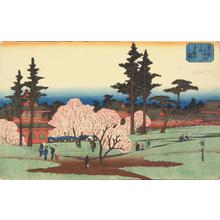 Utagawa Hiroshige: Toeizan at Ueno, from the series Famous Places in the Eastern Capital - University of Wisconsin-Madison