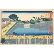 Utagawa Hiroshige: The Kompira Shrine at Aoi Slope, from the series Famous Places in Edo - University of Wisconsin-Madison