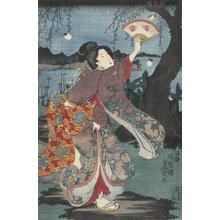 Utagawa Kunisada: Woman Chasing Fireflies - University of Wisconsin-Madison