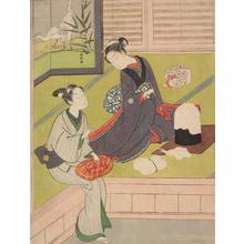 Suzuki Harunobu: Young Couple Seated by a Lacquered Heater - University of Wisconsin-Madison