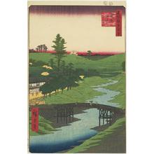 歌川広重: The Furu River at Hiroo, no. 22 from the series One-hundred Views of Famous Places in Edo - ウィスコンシン大学マディソン校