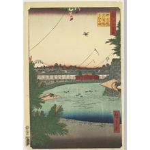 歌川広重: Hibiya and Soto-Sakurada from Yamashita-cho, no. 3 from the series One-hundred Views of Famous Places in Edo - ウィスコンシン大学マディソン校