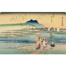 歌川広重: The Noda Tama River in Mutsu Province, from the series Six Tama Rivers - ウィスコンシン大学マディソン校