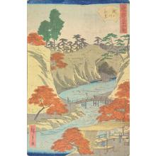 Utagawa Hiroshige II: Autumn Foliage on the Takninogawa, from the series Thirty-six Views of the Eastern Capital - University of Wisconsin-Madison