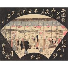 Torii Kiyonaga: Twilight Glow at Ryogoku Bridge, from the series Eight Views of Edo - University of Wisconsin-Madison