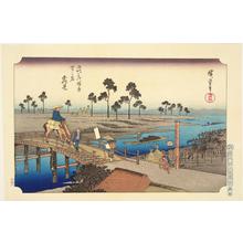 Utagawa Hiroshige: Tsurumi, no. 2 from the series Intermediate Stations on the Tokaido and Views along the Narita Highway - University of Wisconsin-Madison