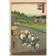 歌川広重: Festival at the Shimmei Shrine in Shiba, from the series Famous Places in Edo - ウィスコンシン大学マディソン校