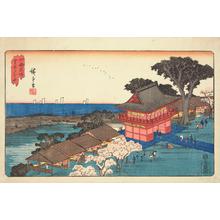 歌川広重: Atago Hill in Shiba, from the series Famous Places in Edo - ウィスコンシン大学マディソン校