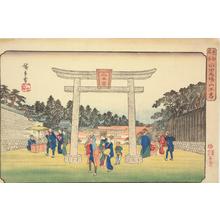 Utagawa Hiroshige: Sanno Shrine at Nagatababa, from the series Famous Places in the Eastern Capital - University of Wisconsin-Madison