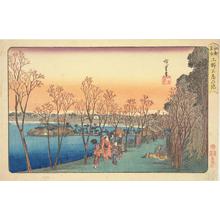 Utagawa Hiroshige: Shinobazu Pond at Ueno, from the series Famous Places in Edo - University of Wisconsin-Madison