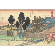 Utagawa Hiroshige: Haze on a Clear Day at Shirogane, from the series Eight Views of Shiba in the Eastern Capital - University of Wisconsin-Madison