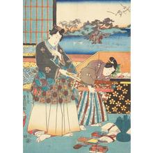 Utagawa Kunisada: Prince Genji Studying Gifts - University of Wisconsin-Madison
