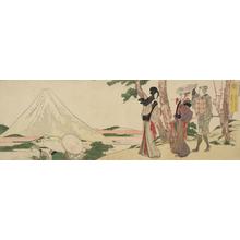 Katsushika Hokusai: View of Mt. Fuji from Hara: 3.17 Ri to Yoshiwara, no.15 from a series of Stations of the Tokaido - University of Wisconsin-Madison