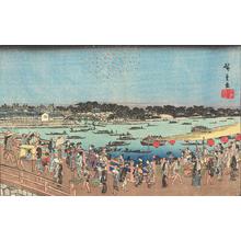 Utagawa Hiroshige: Fireworks at Ryogoku, from the series Famous Places in the Eastern Capital - University of Wisconsin-Madison