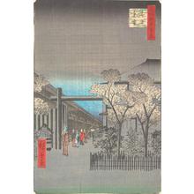 歌川広重: Dawn Clouds over the Licensed Quarter, no. 38 from the series One-hundred Views of Famous Places in Edo - ウィスコンシン大学マディソン校