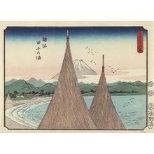 Utagawa Hiroshige: Tago Bay in Suruga Province, no. 17 from the series Thirty-six Views of Mt. Fuji - University of Wisconsin-Madison