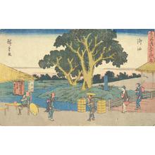 Utagawa Hiroshige: Goyu, no. 36 from the series Fifty-three Stations of the Tokaido (Gyosho Tokaido) - University of Wisconsin-Madison