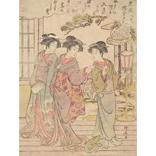 Torii Kiyonaga: The Evening Glow of the Candle Stand, from the series Eight Views of Mansions - University of Wisconsin-Madison