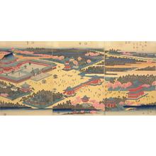 歌川広重: View of Toeizan at Ueno, from the series Famous Places in the Eastern Capital - ウィスコンシン大学マディソン校