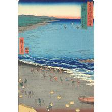 Utagawa Hiroshige, 歌川広重 (Utagawa Hiroshige)による浮世絵「Yasashi Bay, Also Called Ninety-nine Ri Beach, in Kazusa Province, no. 19 from the series Pictures of Famous Places in the Sixty-odd Provinces」