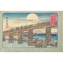 歌川広重: Evening Cool at Ryogoku, from the series Twelve Views of Edo - ウィスコンシン大学マディソン校